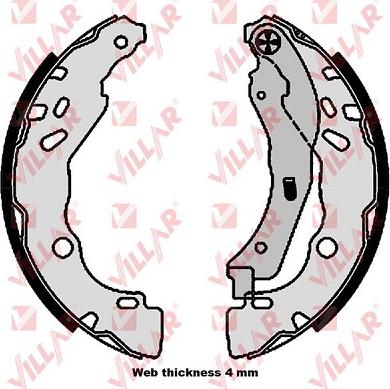 Villar 629.0344 - Set saboti frana aaoparts.ro