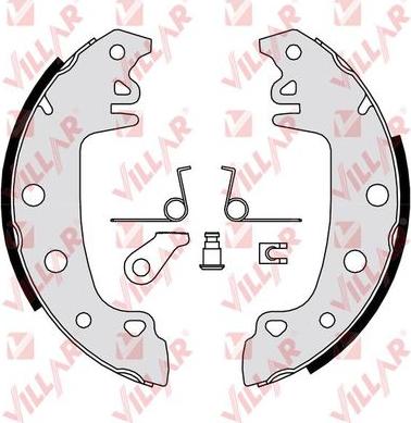 Villar 629.0357 - Set saboti frana aaoparts.ro