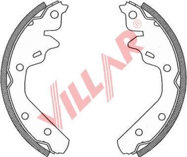 Villar 629.0799 - Set saboti frana aaoparts.ro