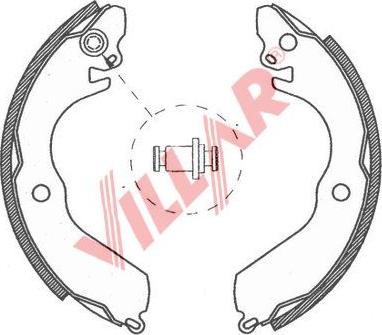 Villar 629.0750 - Set saboti frana aaoparts.ro