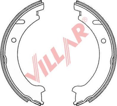 Villar 629.0784 - Set saboti frana, frana de mana aaoparts.ro