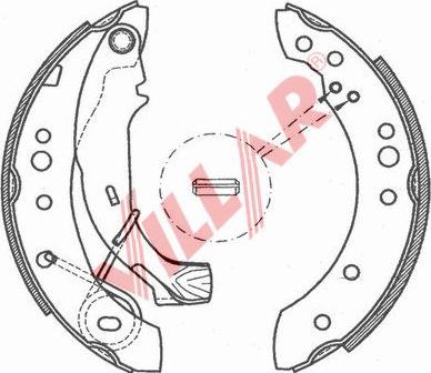 Villar 629.0785 - Set saboti frana aaoparts.ro