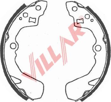 Villar 629.0732 - Set saboti frana aaoparts.ro