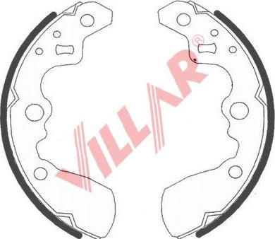 Villar 629.0774 - Set saboti frana aaoparts.ro