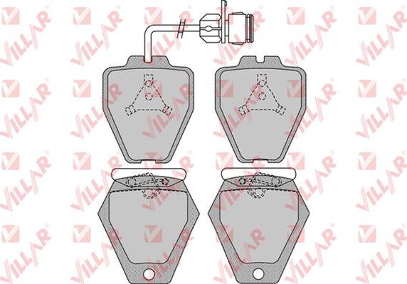 Villar 626.0981 - Set placute frana,frana disc aaoparts.ro