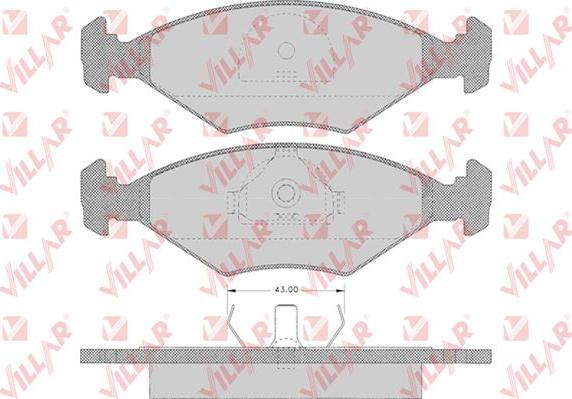 Villar 626.0632 - Set placute frana,frana disc aaoparts.ro