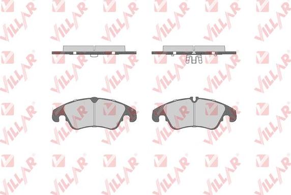 Villar 626.1420 - Set placute frana,frana disc aaoparts.ro