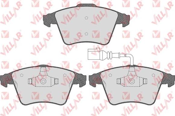 Villar 626.1536 - Set placute frana,frana disc aaoparts.ro