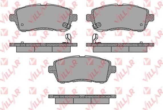 Villar 626.1673 - Set placute frana,frana disc aaoparts.ro