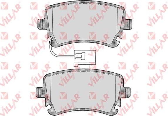 Villar 626.1206 - Set placute frana,frana disc aaoparts.ro