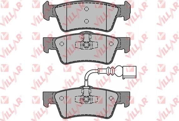 Villar 626.1284 - Set placute frana,frana disc aaoparts.ro