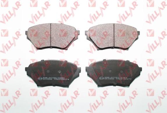 Villar 626.2074 - Set placute frana,frana disc aaoparts.ro