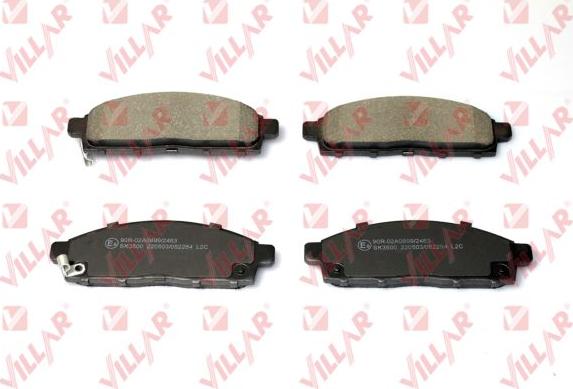 Villar 626.2284 - Set placute frana,frana disc aaoparts.ro