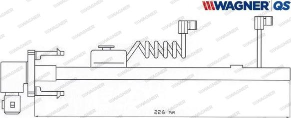 Wagner 587027W - Senzor de avertizare,uzura placute de frana aaoparts.ro