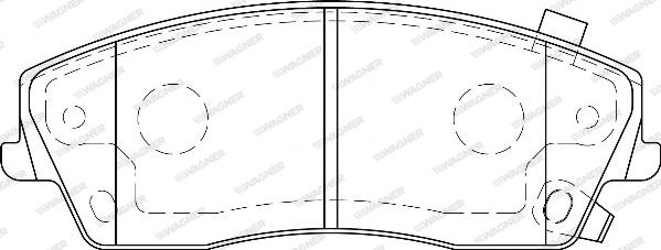 Wagner WBP24166A - Set placute frana,frana disc aaoparts.ro