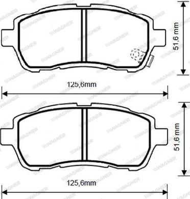Akebono AN-7019K - Set placute frana,frana disc aaoparts.ro