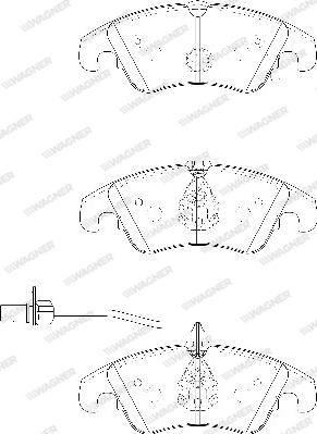 Wagner WBP24743A - Set placute frana,frana disc aaoparts.ro