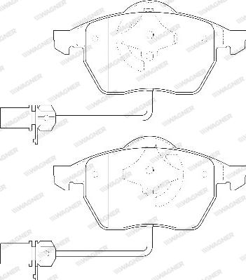 Wagner WBP20676B - Set placute frana,frana disc aaoparts.ro