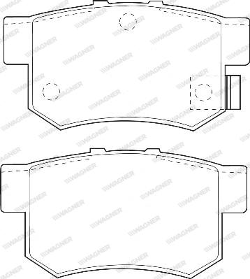 Wagner WBP21719A - Set placute frana,frana disc aaoparts.ro