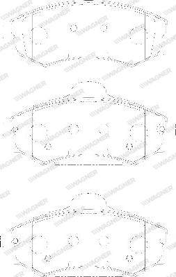 Wagner WBP21725A - Set placute frana,frana disc aaoparts.ro