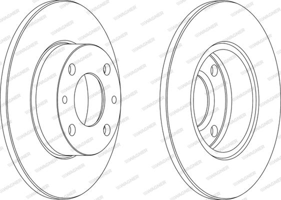 Wagner WGR0083-1 - Disc frana aaoparts.ro