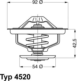 WAHLER 4520.80D - Termostat,lichid racire aaoparts.ro