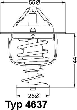 WAHLER 4637.82D - Termostat,lichid racire aaoparts.ro