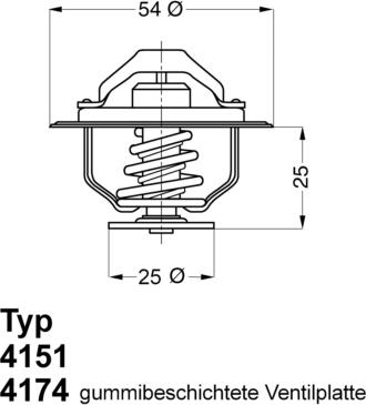 WAHLER 4174.79D - Termostat,lichid racire aaoparts.ro