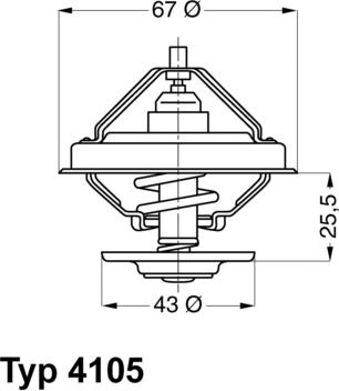 WAHLER 410583D - Termostat,lichid racire aaoparts.ro