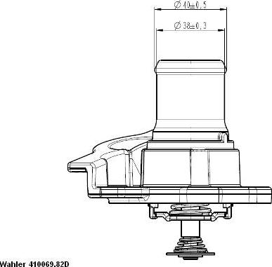 WAHLER 410937.82D - Termostat,lichid racire aaoparts.ro