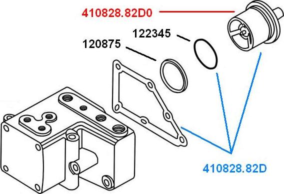 WAHLER 410828.82D - Termostat,lichid racire aaoparts.ro