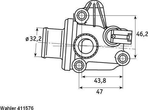 WAHLER 41157687D - Termostat,lichid racire aaoparts.ro