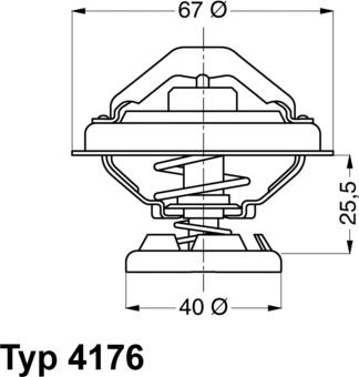 WAHLER 4176.85D - Termostat,lichid racire aaoparts.ro