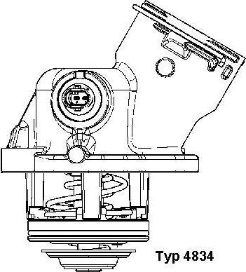 WAHLER 4834.100D - Termostat,lichid racire aaoparts.ro