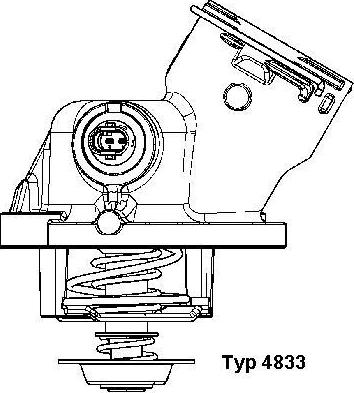 WAHLER 4833.100D - Termostat,lichid racire aaoparts.ro