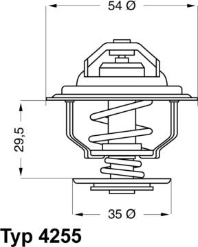 WAHLER 4255.87D - Termostat,lichid racire aaoparts.ro