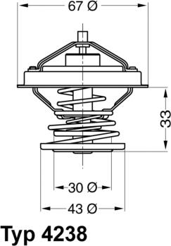 WAHLER 4238.92D - Termostat,lichid racire aaoparts.ro