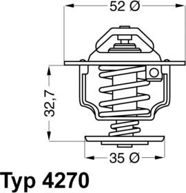 WAHLER 4270.88D - Termostat,lichid racire aaoparts.ro