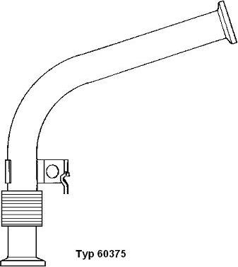 WAHLER 60375D - Conducta tubulara, Supapa-AGR aaoparts.ro