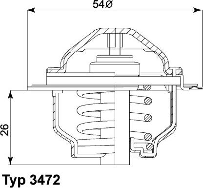 WAHLER 3472.87D - Termostat,lichid racire aaoparts.ro