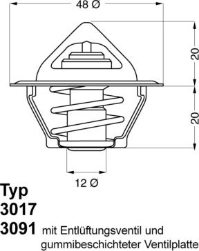 WAHLER 3017.87D2 - Termostat,lichid racire aaoparts.ro