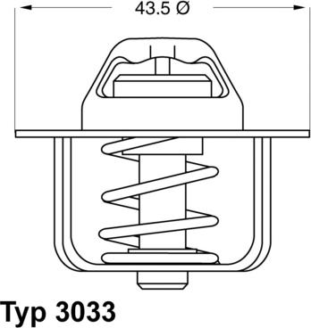 WAHLER 3033.84 - Termostat,lichid racire aaoparts.ro