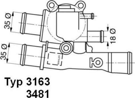 WAHLER 3163.88D - Termostat,lichid racire aaoparts.ro