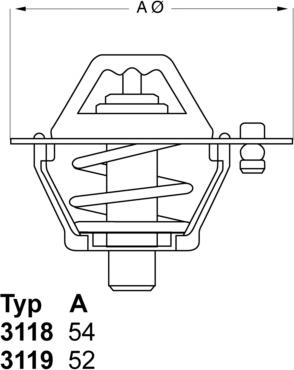 WAHLER 3119.82 - Termostat,lichid racire aaoparts.ro