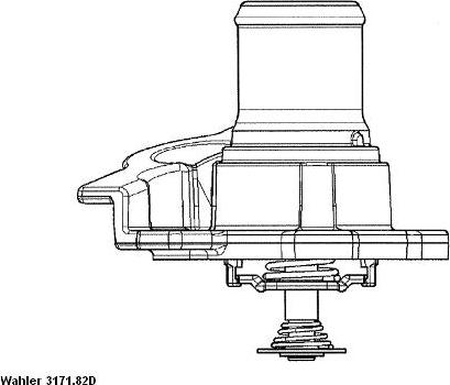 WAHLER 3171.82D - Termostat,lichid racire aaoparts.ro