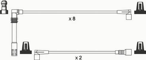 WAI ISL581 - Set cablaj aprinder aaoparts.ro