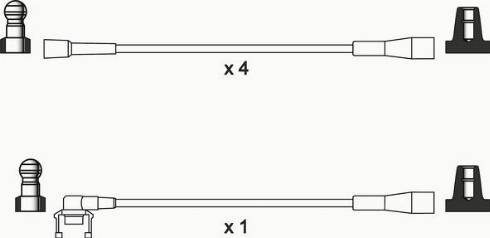 WAI ISL044 - Set cablaj aprinder aaoparts.ro