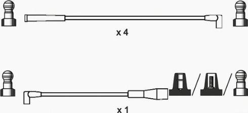 WAI ISL007 - Set cablaj aprinder aaoparts.ro