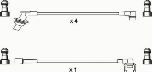 WAI ISL183 - Set cablaj aprinder aaoparts.ro