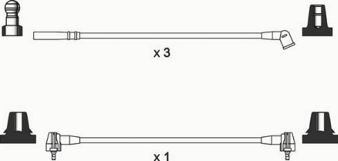 WAI ISL343 - Set cablaj aprinder aaoparts.ro